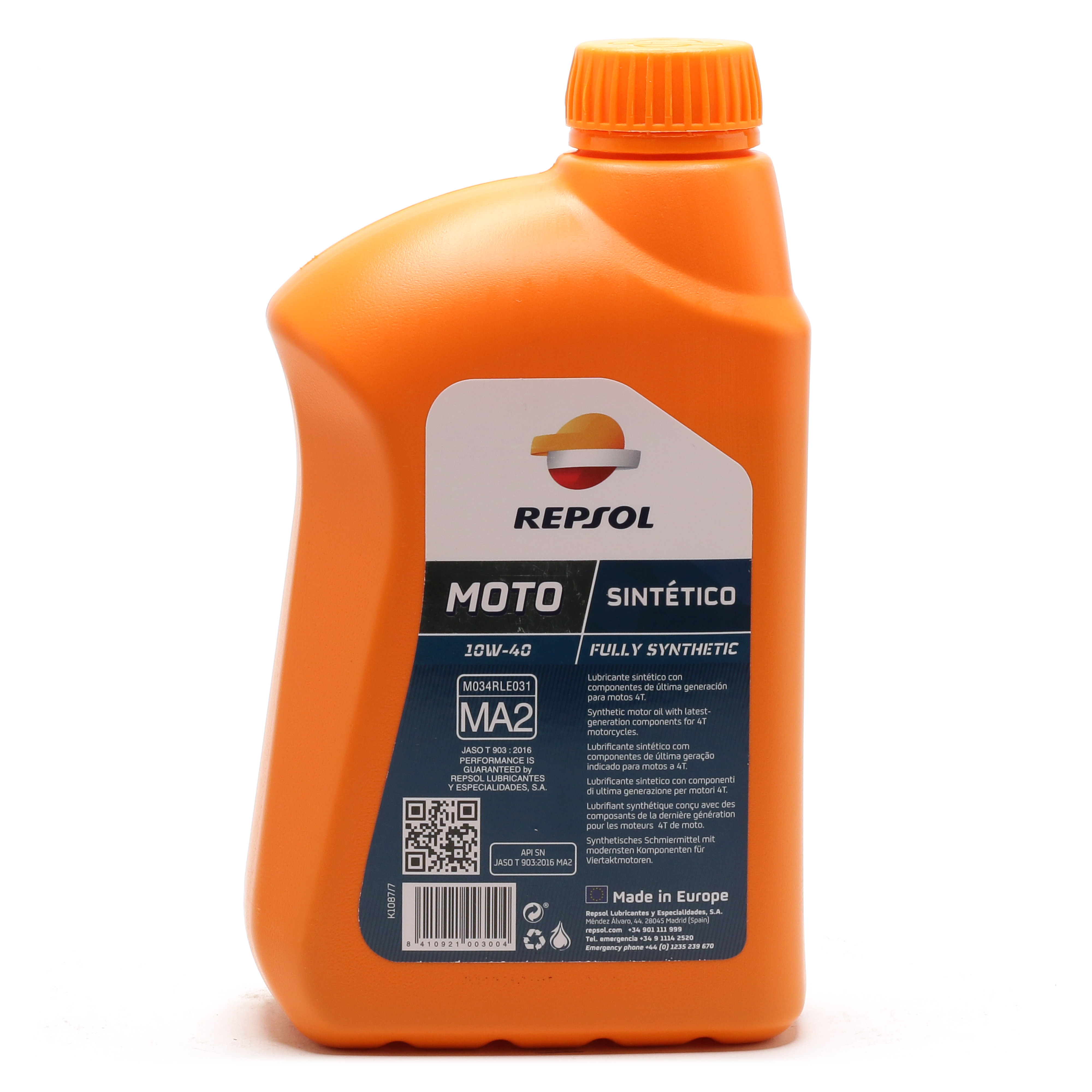 Repsol Motorrad Motoröl SMARTER Synthetic 4T 10W40 1 Liter
